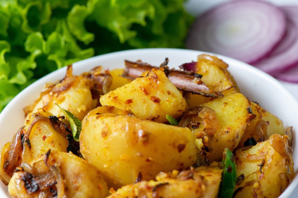 prato de curry indiano em mauritius