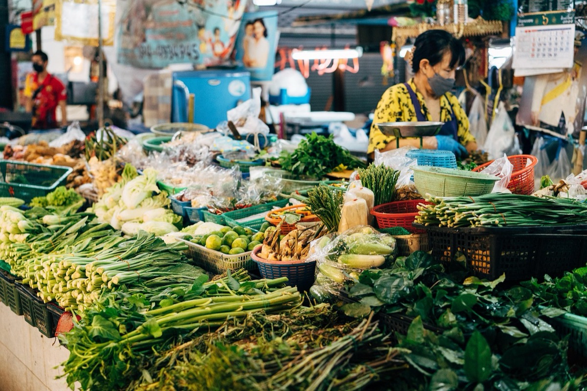 lanchonete creole em mercado de mauritius
