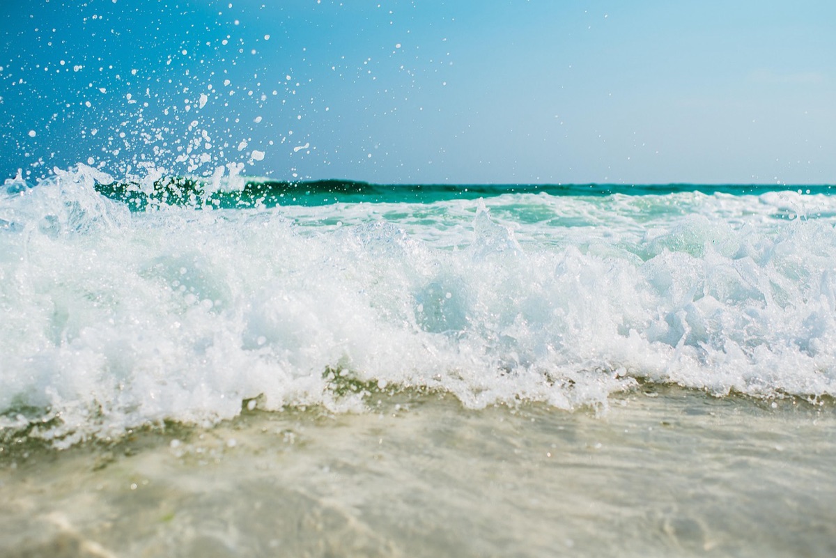white sandy beach with turquoise water