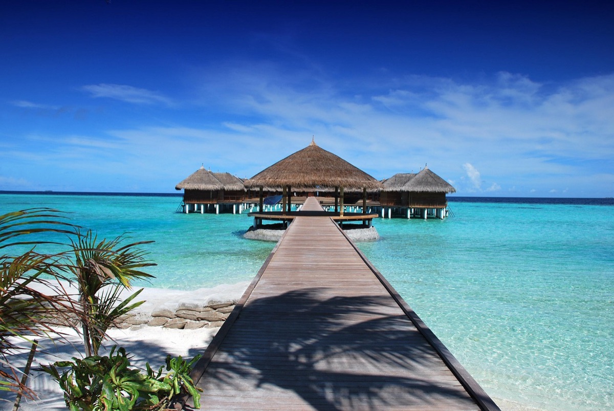 Mauritius resort beach view